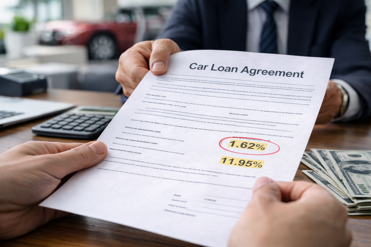 dealer changed financing terms after signing