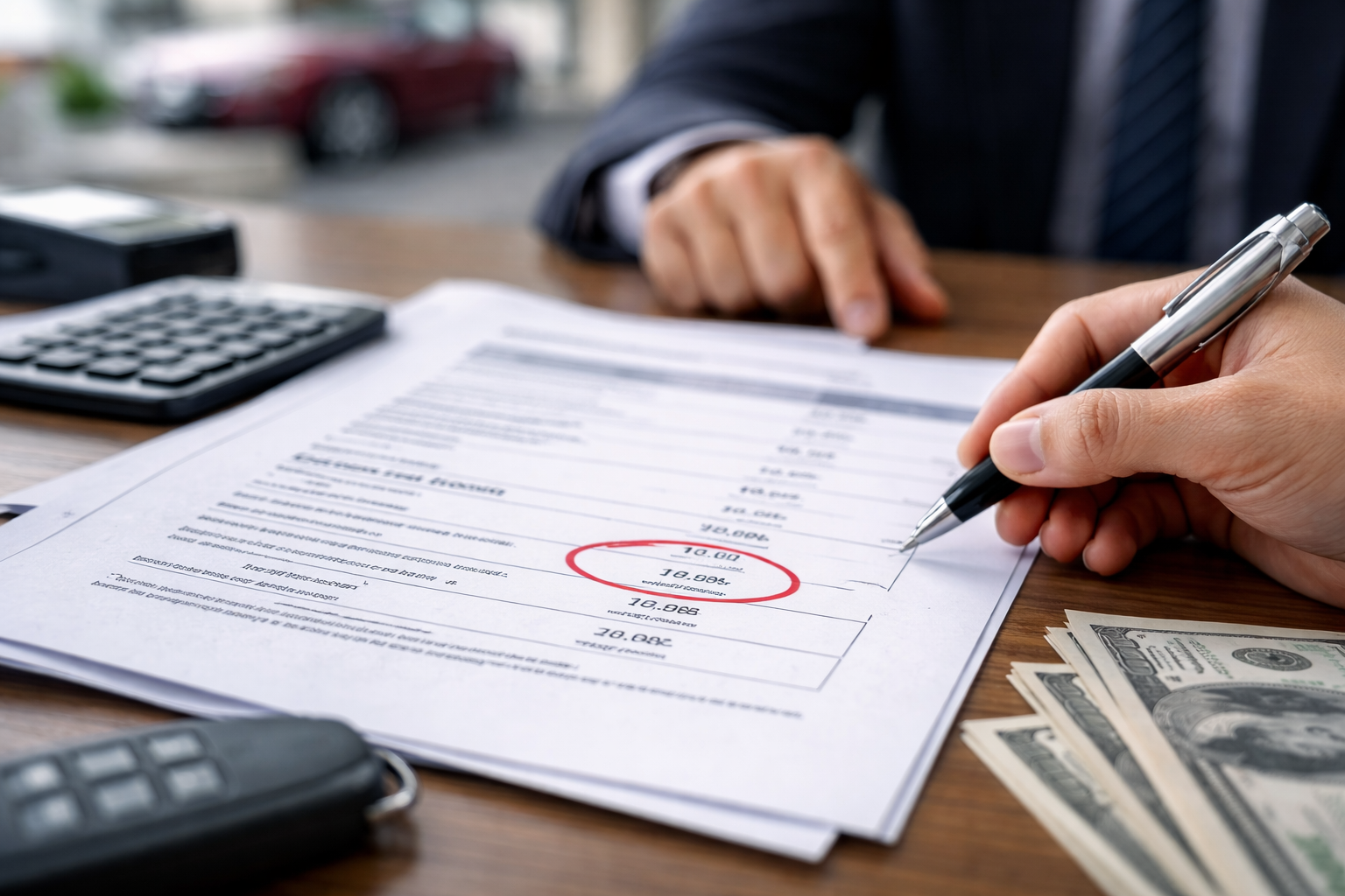 car dealer added fee without permission