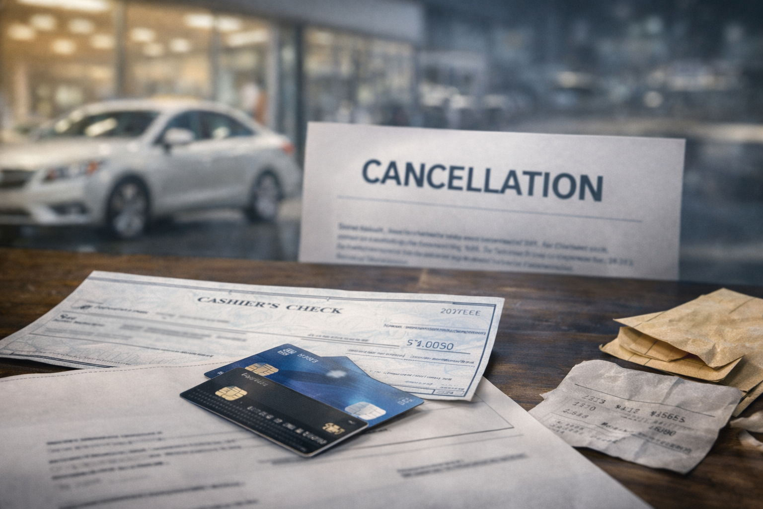 Dealer Delayed Refund of Down Payment After Deal Cancelled