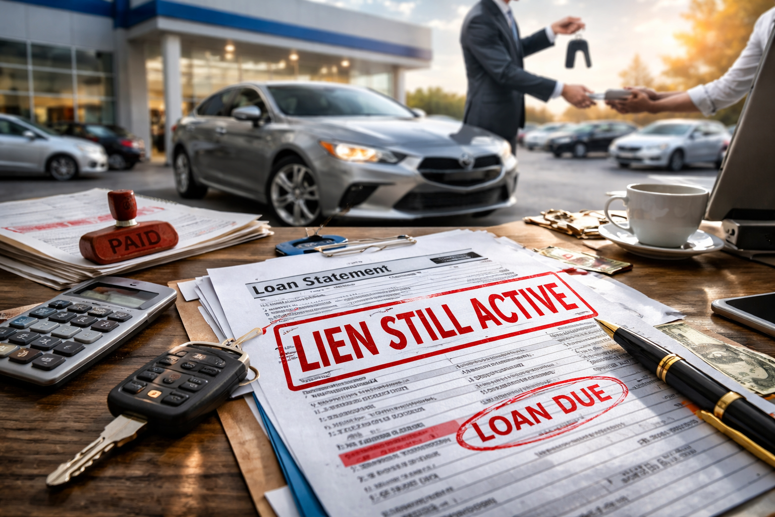 Dealer Marked Trade-In as Paid but Lien Still Active