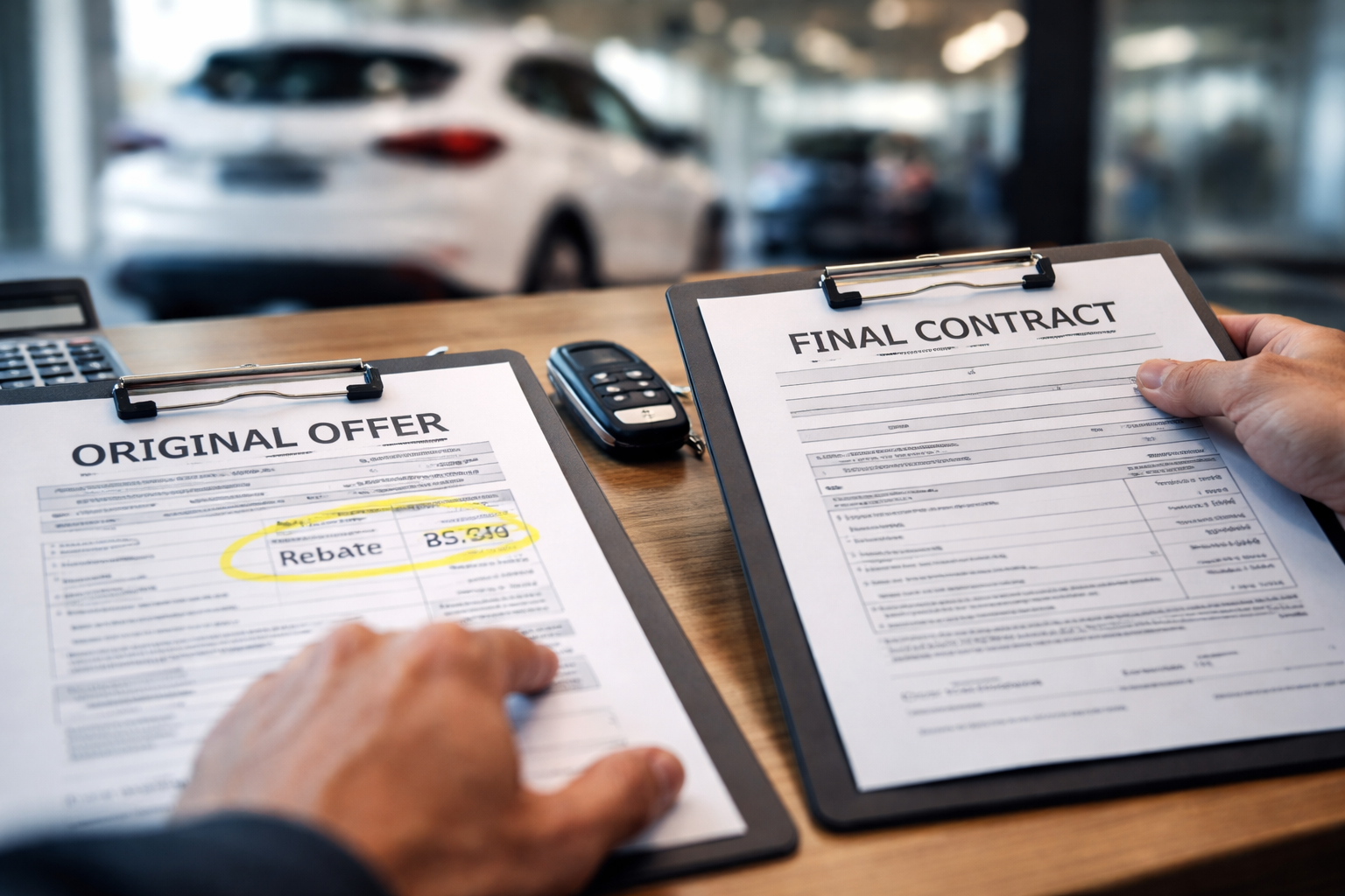 Dealer Failed to Apply Manufacturer Rebate or Incentive to Final Contract